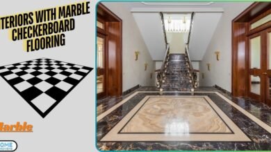 Marble Checkerboard Flooring