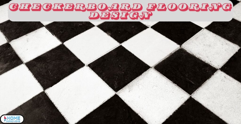 What is a checkerboard flooring design