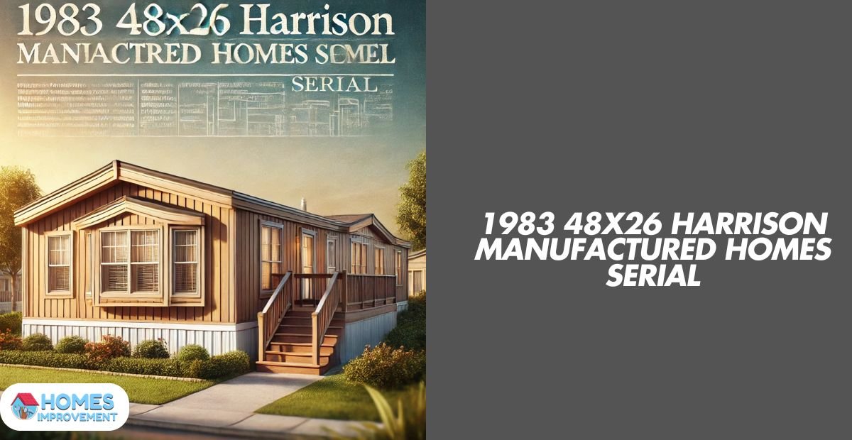 1983 48x26 Harrison Manufactured Homes Serial