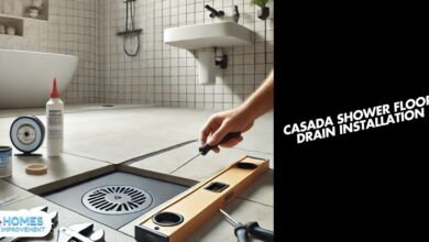 Casada shower floor drain installation