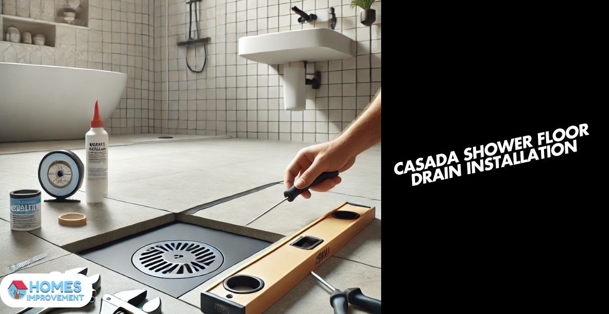 Casada shower floor drain installation