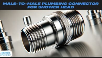 male-to-male plumbing connector for shower head