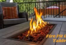 Fire Pit in a Table