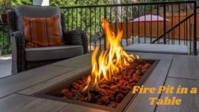 Fire Pit in a Table
